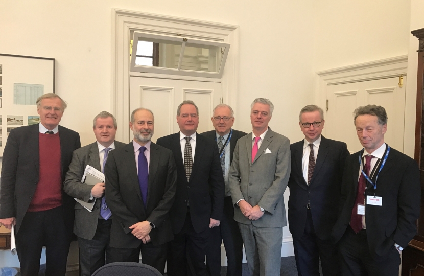 Delegation from APPG for Justice for Equitable Life Policyholders with City Minister, Simon Kirby MP