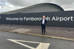 Michael are Farnborough Airport October 2023