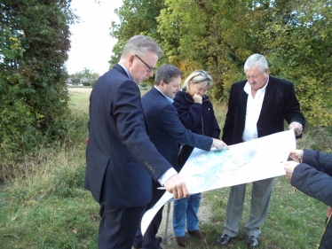 Michael and Ash Councillors at Land South of Ash Lodge Drive