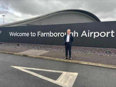 Michael are Farnborough Airport October 2023